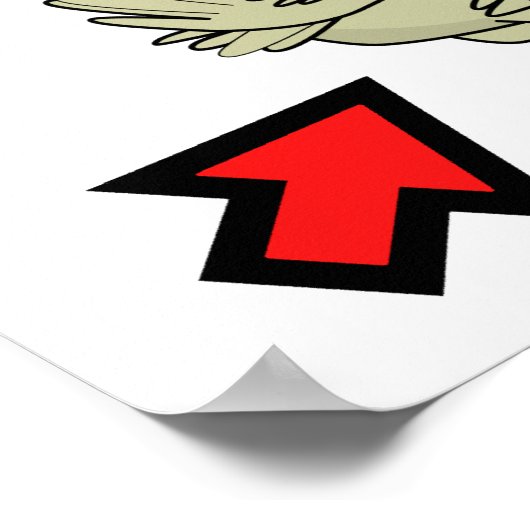 Ratet mal, was Hühnchen Hintern Funny Poster (Ecke)