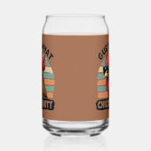 Ratet mal, was Hühnchen Hintern Funny Retro Rooste Dosenglas (Rechts)