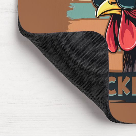 Ratet mal, was Hühnchen Hintern Funny Retro Rooste Mousepad (Ecke)