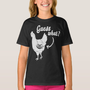 Ratet mal, was Hühnchen Hintern Funny T-Shirt