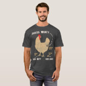 Ratet mal, was Hühnchen-Hintern raten, warum Hühne T-Shirt (Vorne ganz)