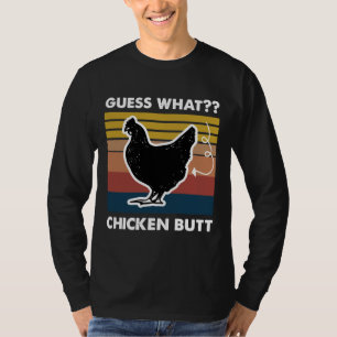 Ratet mal, was Hühnchen Hintern Retro Vintag T-Shirt