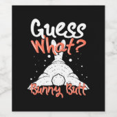 Ratet mal was sonniges Kaninchen Weinetikett (Einzelnes Label)