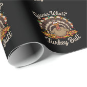 Ratet mal, was Türkei Hintern Funny Erntedank Geschenkpapier (Rolleneckpunkt)