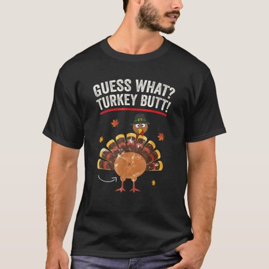 Ratet mal, was Türkei Hintern Pilgrim Funny Ernted T-Shirt (Vorderseite)