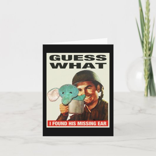 Ratet mal, was World Poster Notizkarten Karte (Vorderseite)