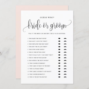 Ratet mal, wer Braut oder Erwachsener sagte, sie h Feiertagskarte