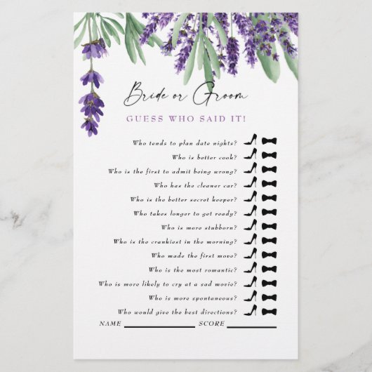 Ratet mal, wer das gesagt hat? Simple Lavender Bra (Vorderseite)