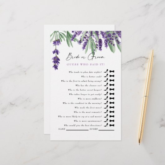 Ratet mal, wer das gesagt hat? Simple Lavender Bra (Vorderseite/Rückseite Beispiel)