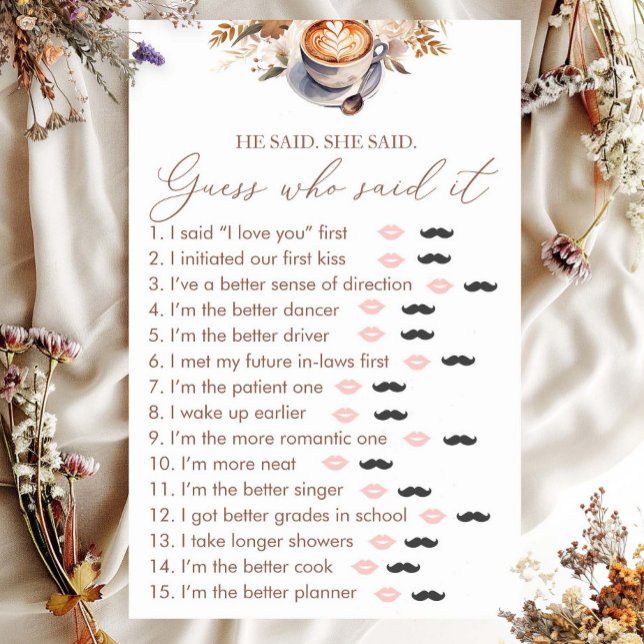 Ratet mal, wer die Liebe Brautparty-Spiel braut (Von Creator hochgeladen)