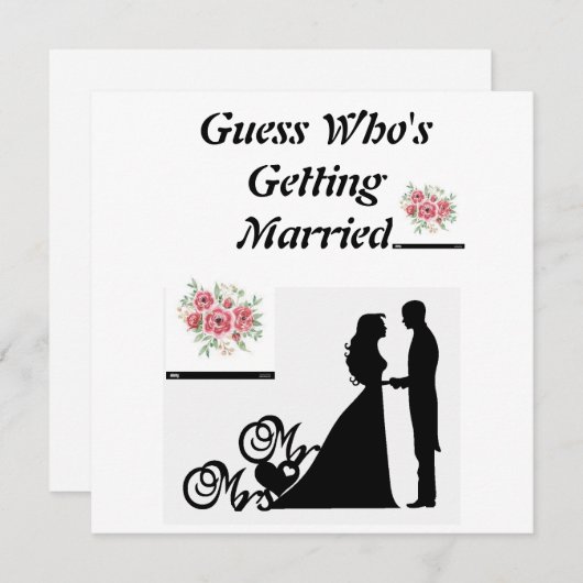 Ratet mal, wer eine Einladung bekommt (Vorne/Hinten)