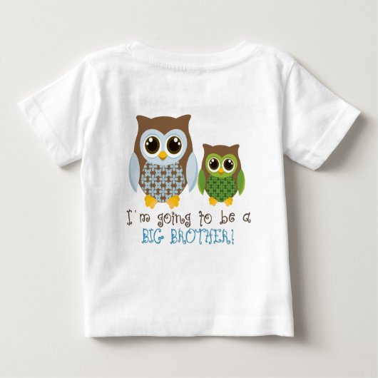 Ratet mal, wer einen geheimen großen Bruder hat Baby T-shirt (Rückseite)