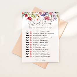 Ratet mal, wer es gesagt hat, florale Brautparty-S Einladung