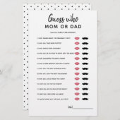 Ratet mal, wer Mama oder Vater? Minimalistisches B (Vorne/Hinten)