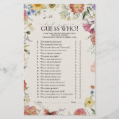 Ratet mal, wer Rustikal das Brautparty mit Blumenm (Vorderseite)