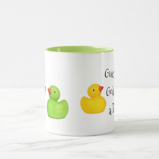 Ratet mal, wer wird ein Papa sein? Tasse (Zentrum)