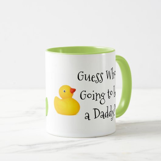 Ratet mal, wer wird ein Papa sein? Tasse (VorderseiteRechts)