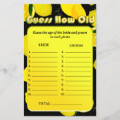 Ratet mal, wie alt die Braut und der Gräuel schwar Flyer (Vorne)