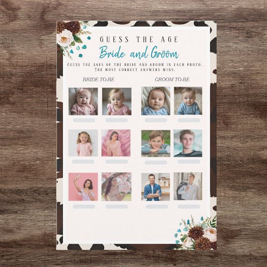 Ratet mal, wie das Age Brautparty Boho Wild Floral Einladung