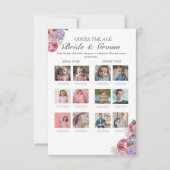 Ratet mal, wie das Brautparty-Blumenspiel Age Einladung (Vorderseite)