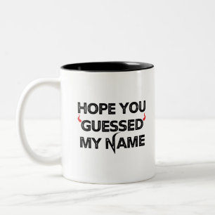 Ratet mal, wie der Teufel heißt Zweifarbige Tasse