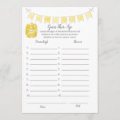 Ratet mal, wie ihr alter Game Boy Teddy Bear Card Programm (Vorderseite)