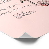 Ratet mal, wie viele Kisses tropisches Brautparty Poster (Ecke)