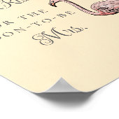 Ratet mal, wie viele Kisses tropisches Brautparty Poster (Ecke)