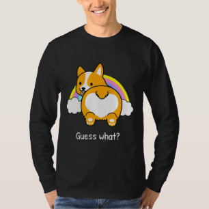 Ratet, was Corgi Hintern Rainbow Corgi T-Shirt