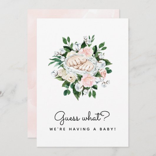 Ratet, was Schwangerschaft offenbart Ultrasound Gi Ankündigung (Vorne/Hinten)