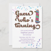 Ratet, wer 1 Keks macht Einladung (Vorderseite)