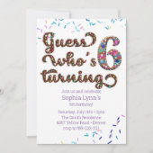 Ratet, wer 6 Kekse macht Einladung (Vorderseite)