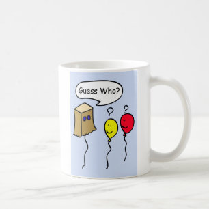 Ratet, wer, Ballon Leute Geheimnis Pal Kaffee Tass Kaffeetasse