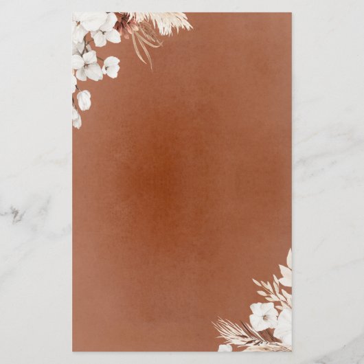 Ratet, wer Braut oder Groom - Terracotta Blumenspi (Rückseite)