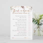 Ratet, wer Braut oder Groom - Terracotta Blumenspi (Stehend Vorderseite)