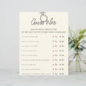 Ratet, wer Brautparty Game (Stehend Vorderseite)