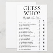 Ratet, wer Brautparty Game (Vorne/Hinten)