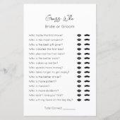 Ratet wer-bride oder Groom-Schlichte BrautduscheSp (Vorderseite)