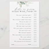 Ratet, wer Bridge oder Groom - Green Game Card (Vorderseite)