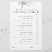 Ratet, wer Bridge oder Groom - Green Game Card (Vorderseite)