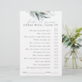 Ratet, wer Bridge oder Groom - Green Game Card (Stehend Vorderseite)