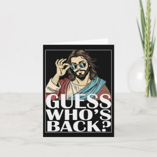 Ratet, wer Byck Jesus Ostern T-Shirt religiöse Gra Karte