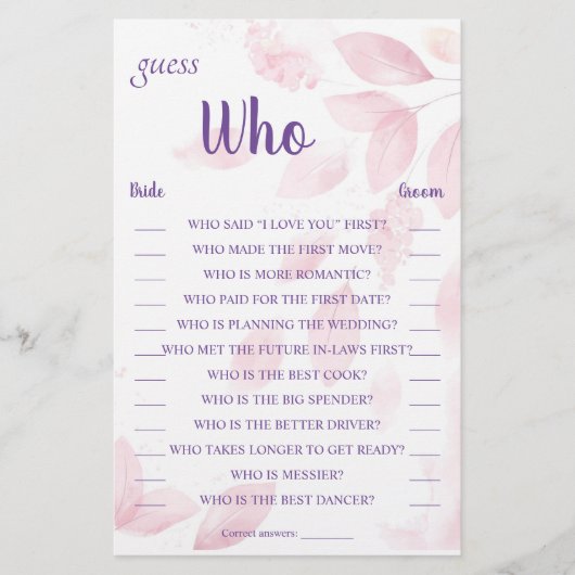 Ratet, wer Card Flyer (Vorne)