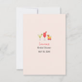 Ratet, wer Cocktail trinkt Dusche Spiel Einladung (Rückseite)