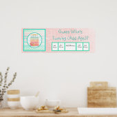 Ratet, wer das Alter Geburtstag Banner Poster (Küche)