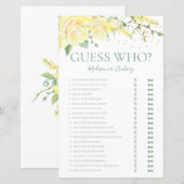 Ratet, wer das Brautparty der Gelben Rosen elegant (Vorne/Hinten)