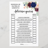 Ratet, wer das Brautparty Englisch Spanisch spielt (Rückseite)