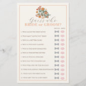 Ratet, wer das Brautparty-Spiel der Wildblume rück (Vorderseite)