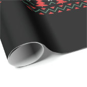 Ratet, wer den Schlitten des Weihnachtsmanns gemac Geschenkpapier (Rolleneckpunkt)