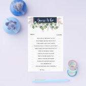 Ratet, wer die Grass Brautparty Game Card Pampas Flyer (Einzeln)